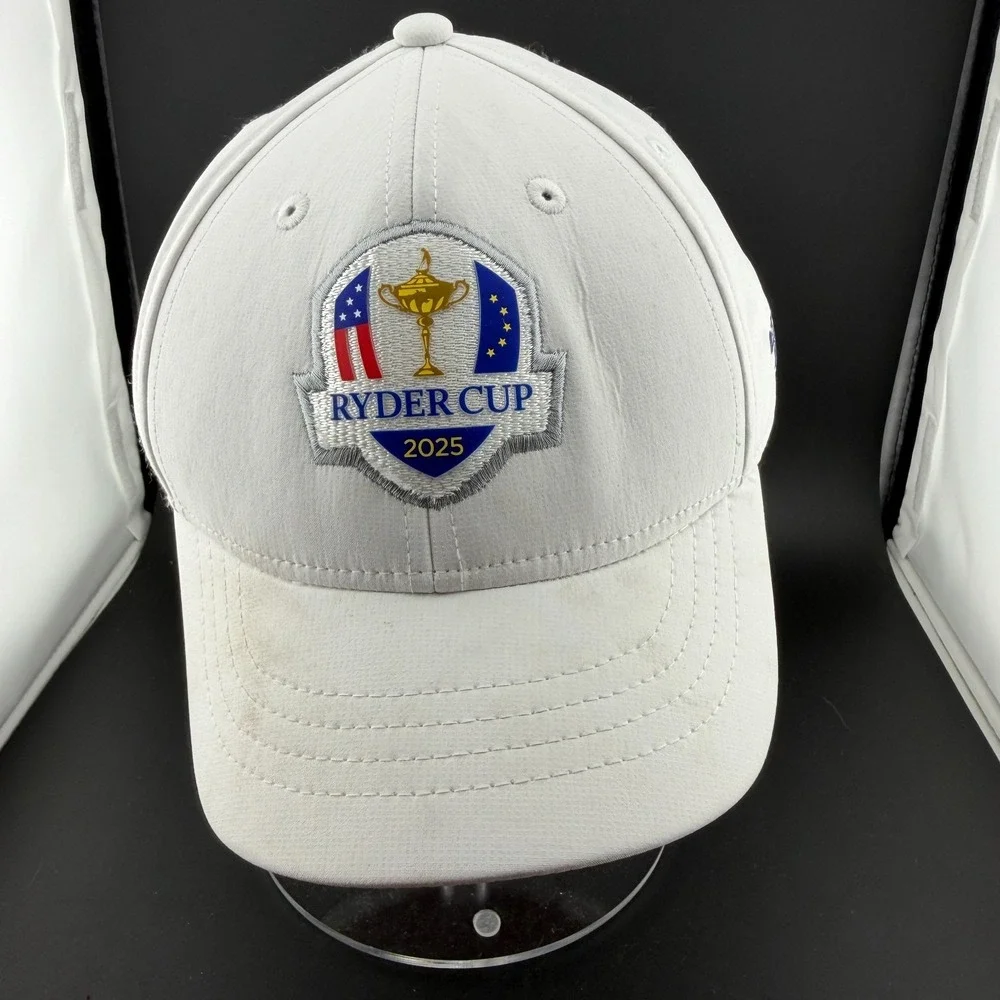 Garbinc 2025 Ryder Cup Golf Cap Mens White Bethpage Black Logo Snapback Hat